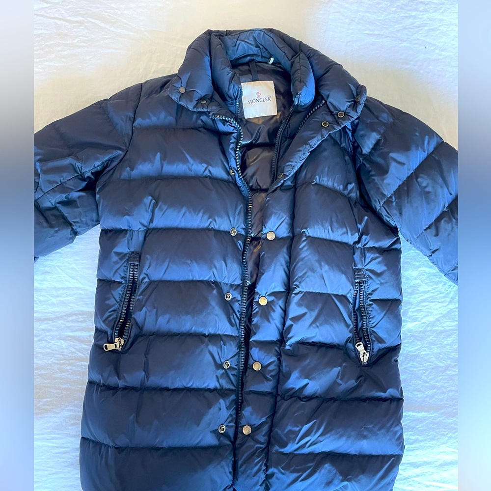 Moncler « Bérard » Men’s Navy Blue Down Puffer Coat Jacket Size 1 (U.S. Small)